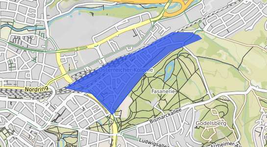 Bodenrichtwertkarte Aschaffenburg &Ouml;sterreicher Kolonie